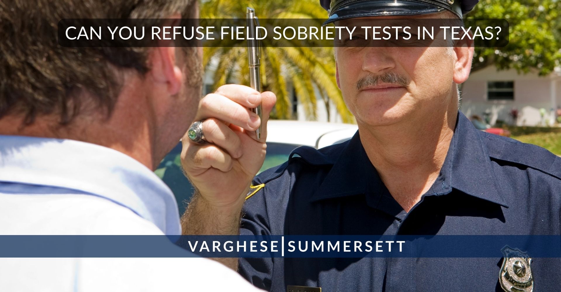 can you refuse to do field sobriety tests