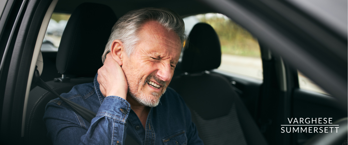 Whiplash from car accident