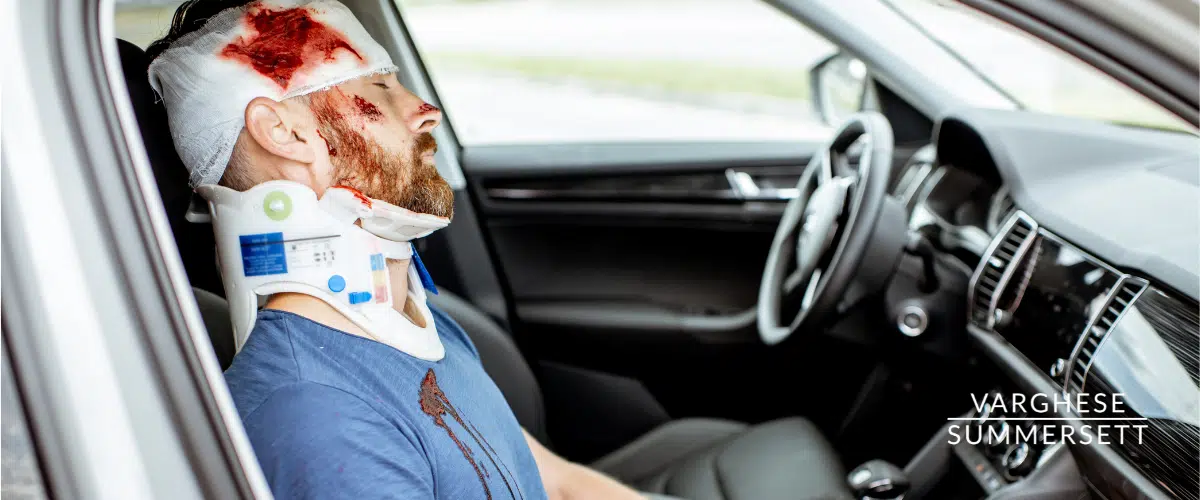 Coma after severe car accident
