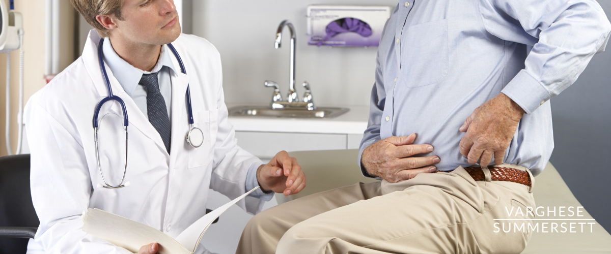 Hip dislocation from car accident