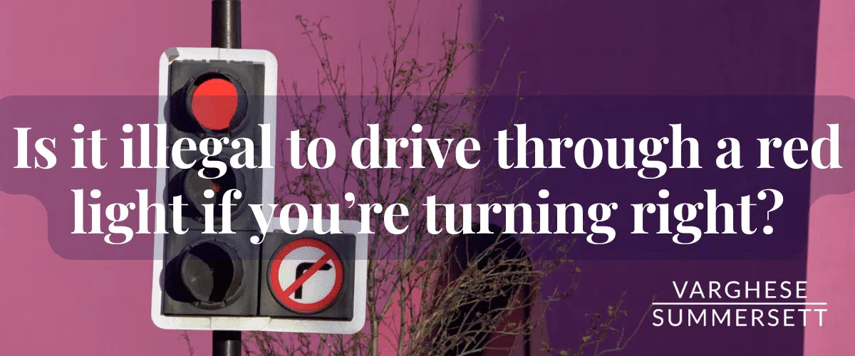 illegal red light driving