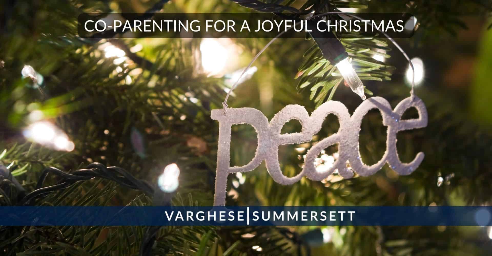 Co parenting for joyful chrismas
