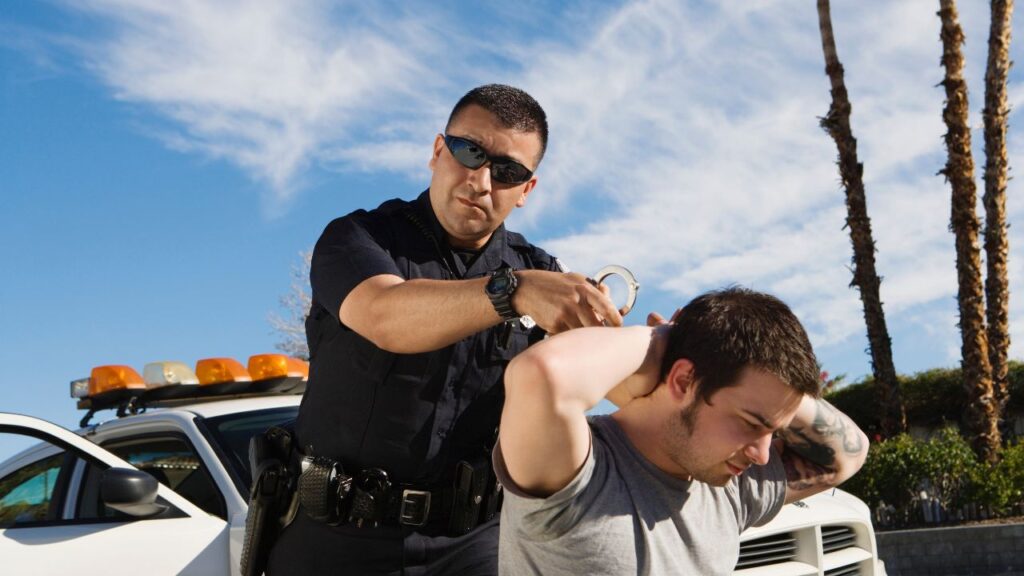 police arresting
