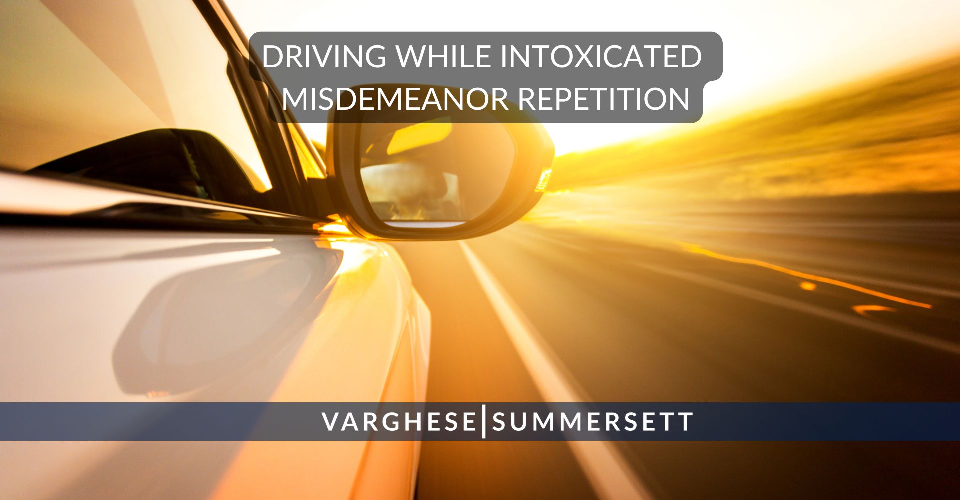 DWI Misdemeanor Repetition