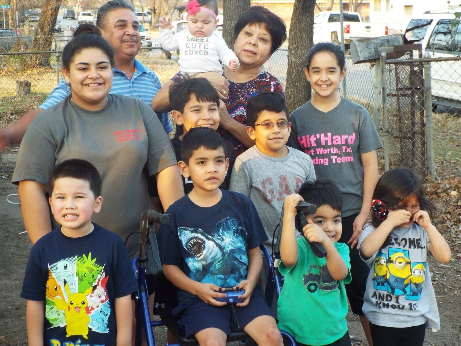 Elana Rios with her grandkids