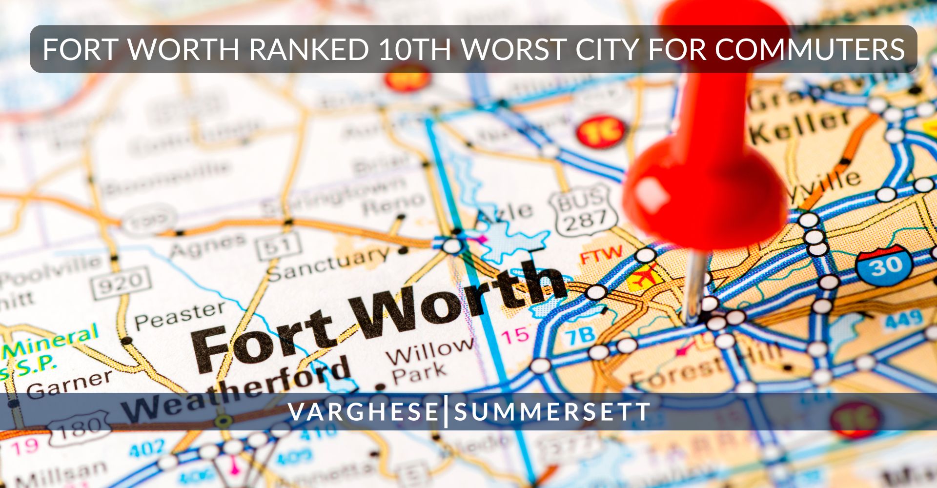 Fort Worth ranked one of the worst cities for commuters in U.S.