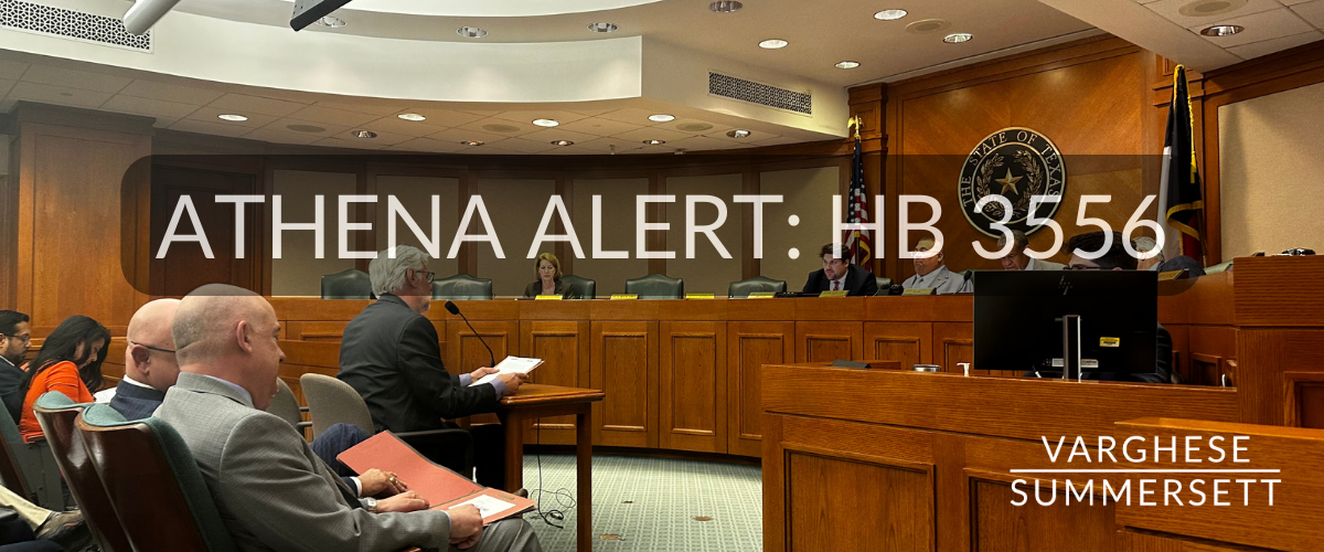 ATHENA ALERT: HB-3556