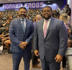 Attorneys Benson Varghese and Ty Stimpson speak to 2023 TCU Football Team