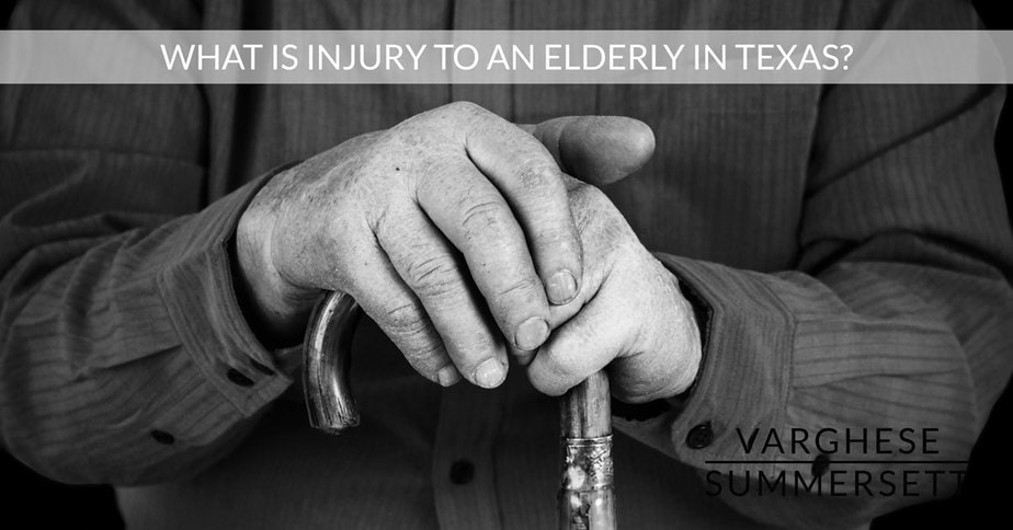 INJURY TO AN ELDERLY