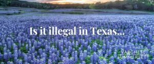 ¿Es ilegal recoger bluebonnets