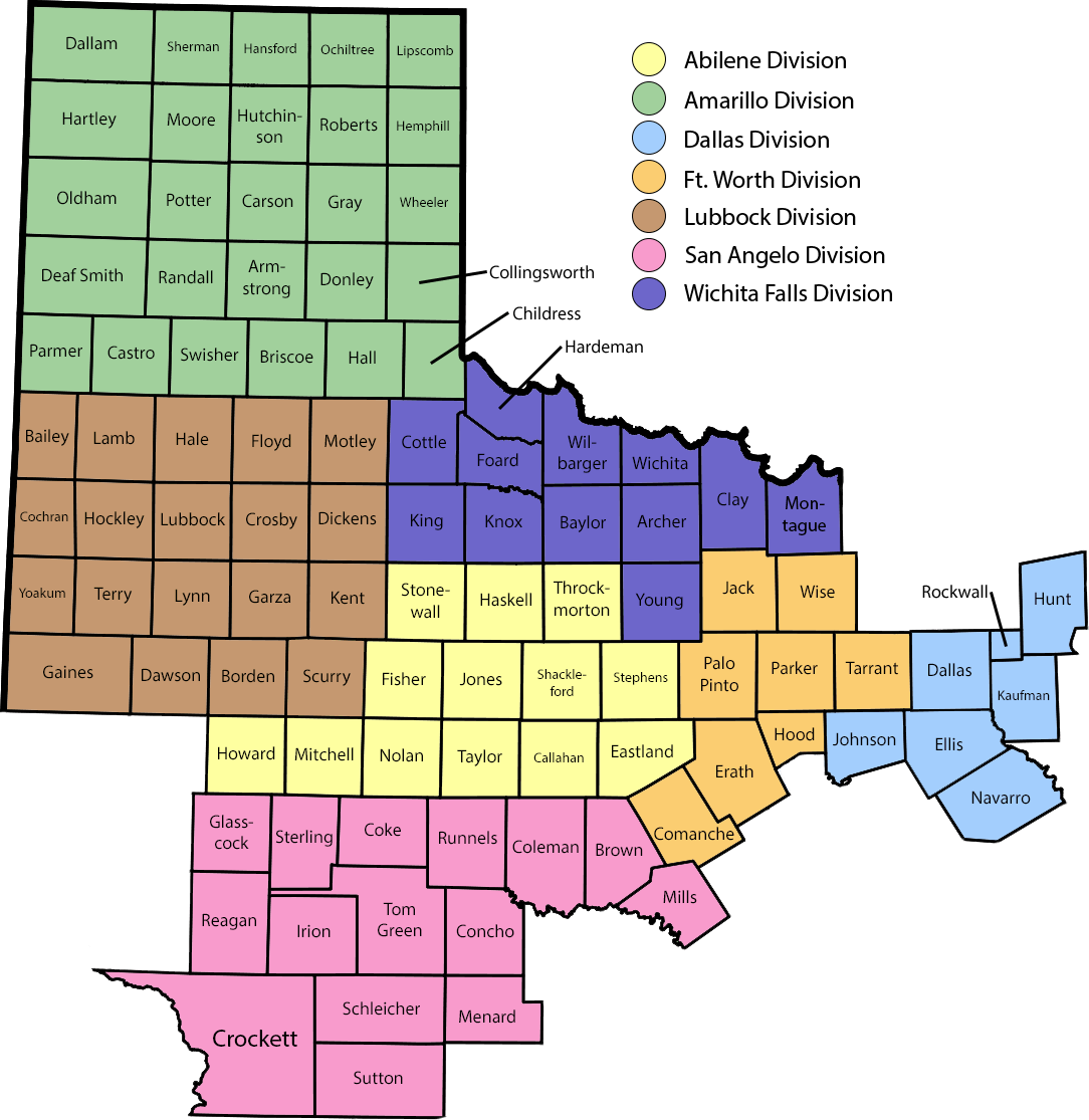 Northern District of Texas Map | Varghese Summersett