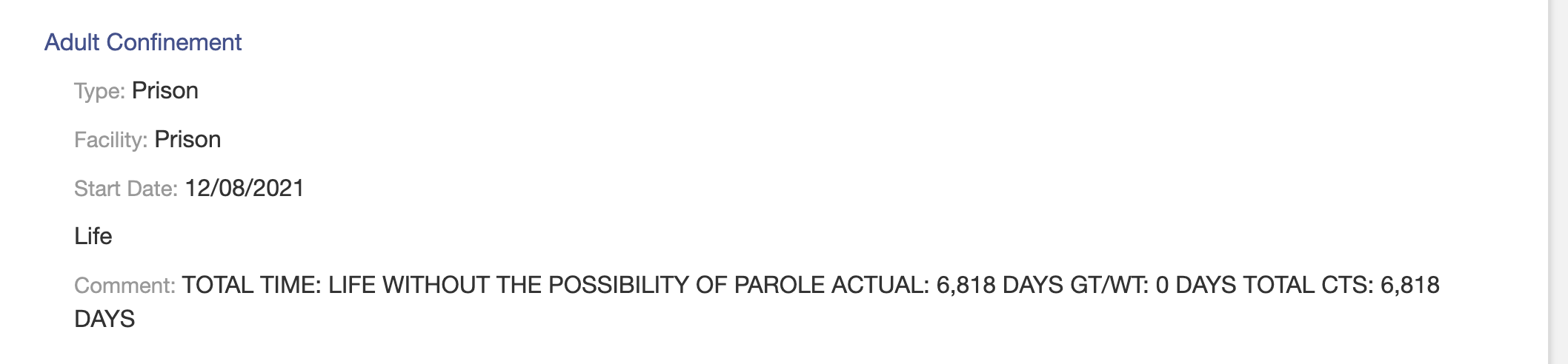 Scott Peterson is currently serving a life sentence.