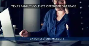 Texas Family Violence Offender Database