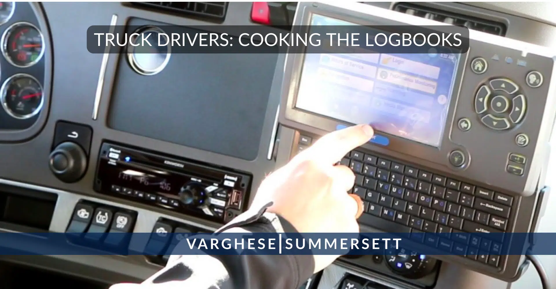 truck drivers cooking logbooks