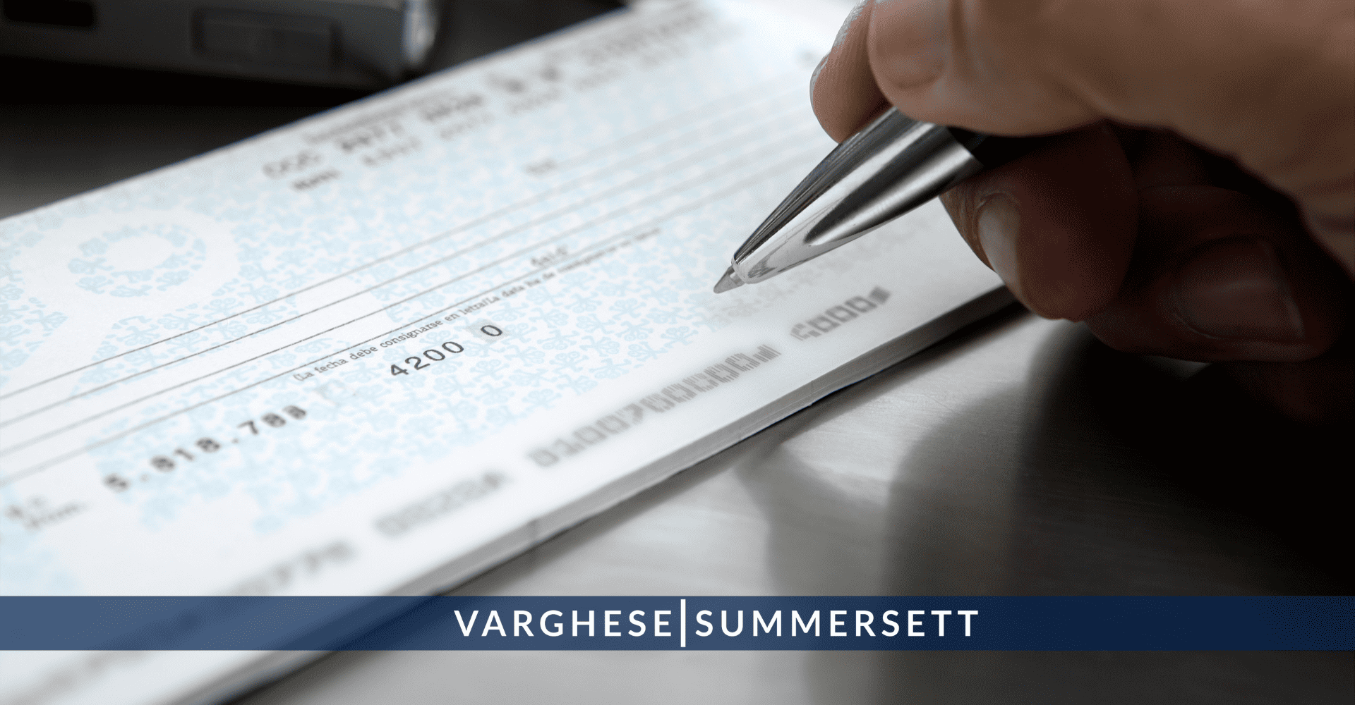 Signing a check can be forgery