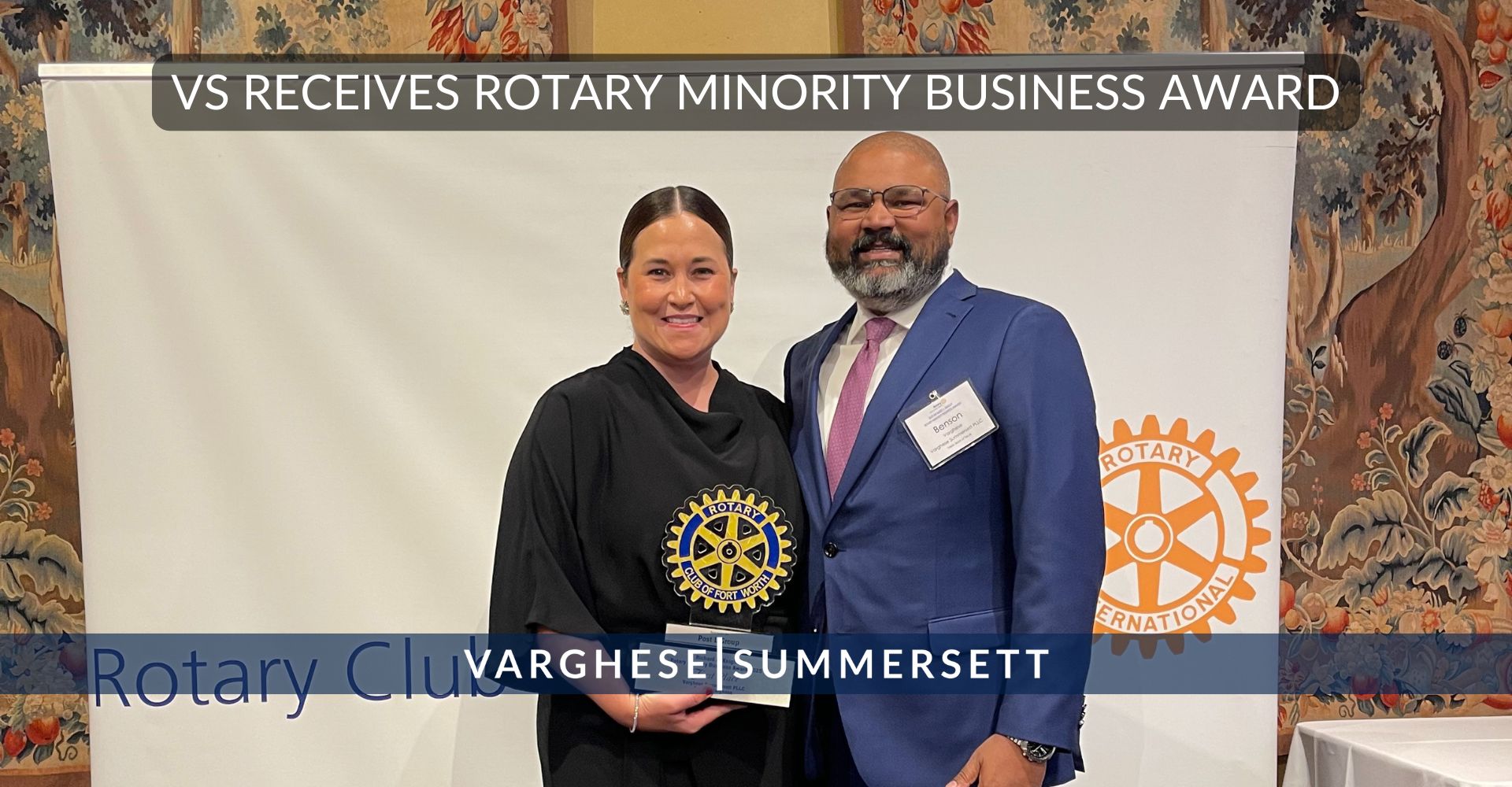VS Receives Rotary Minority Business Award