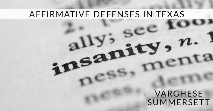 affirmative defenses insantiy