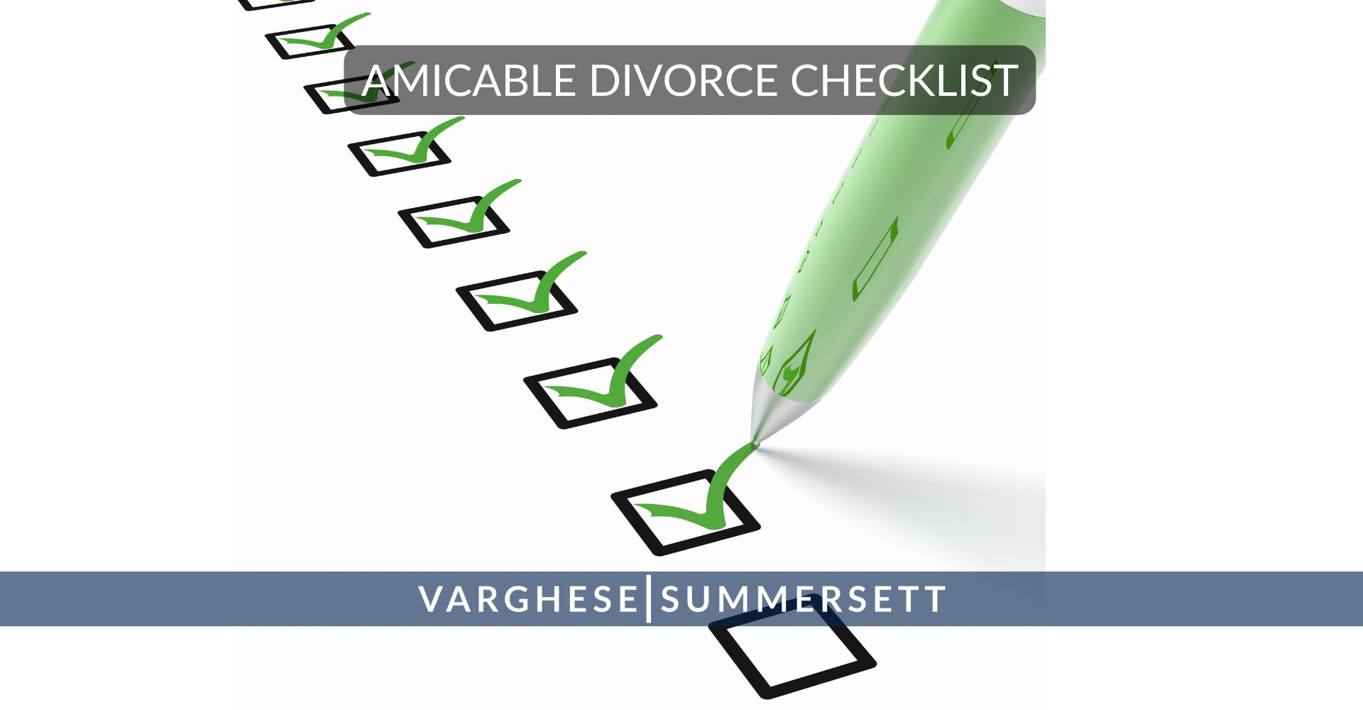 amicable divorce checklist for Texas