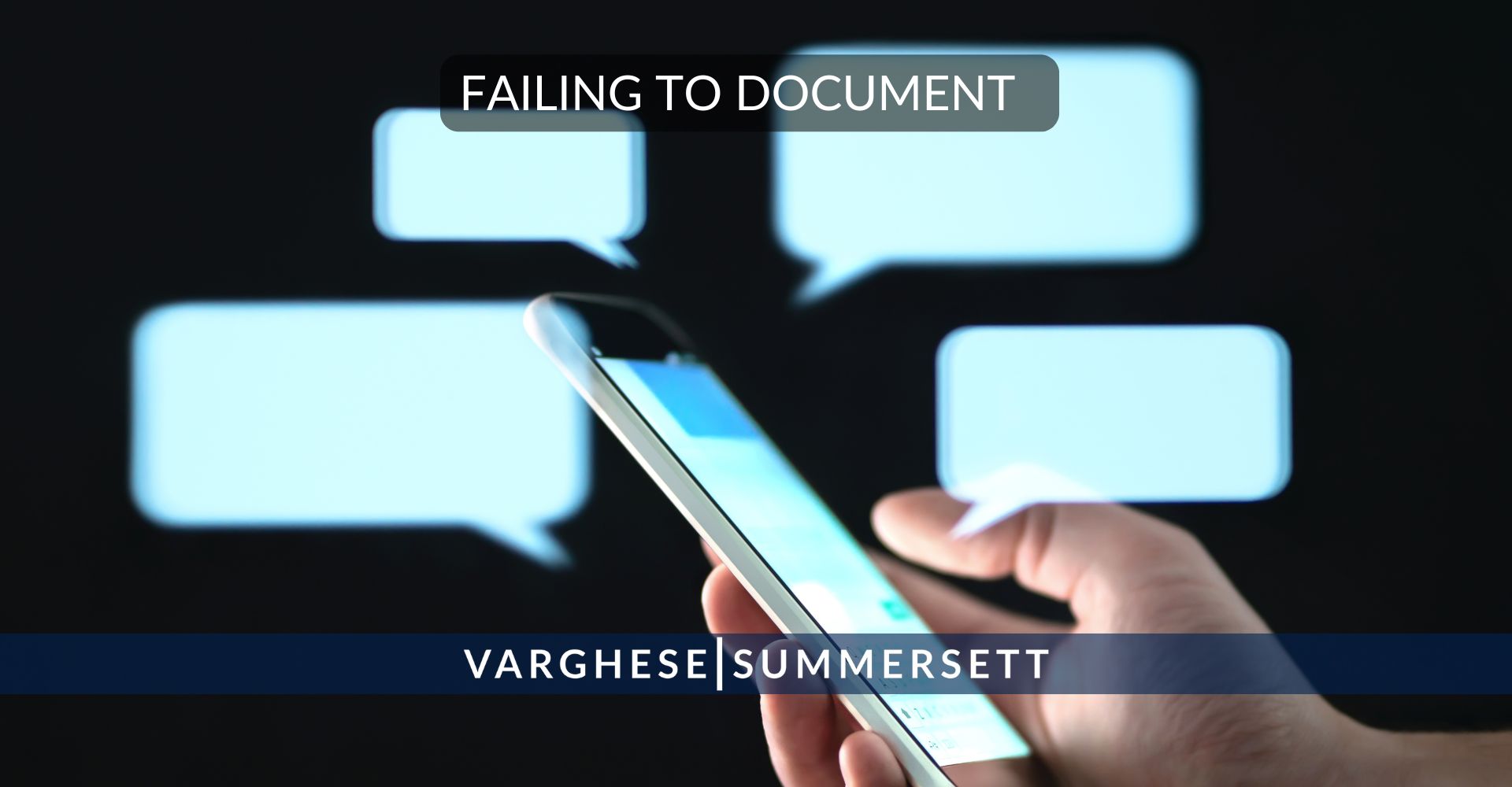 failing to document