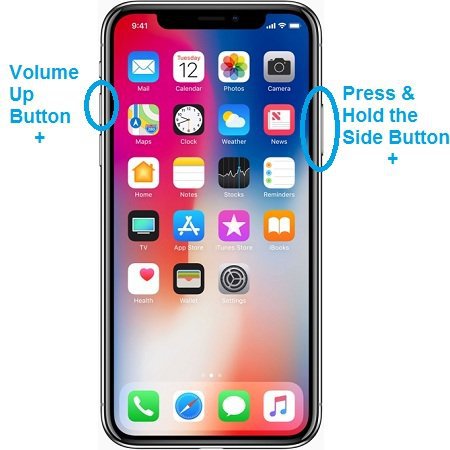 turn off iphone X