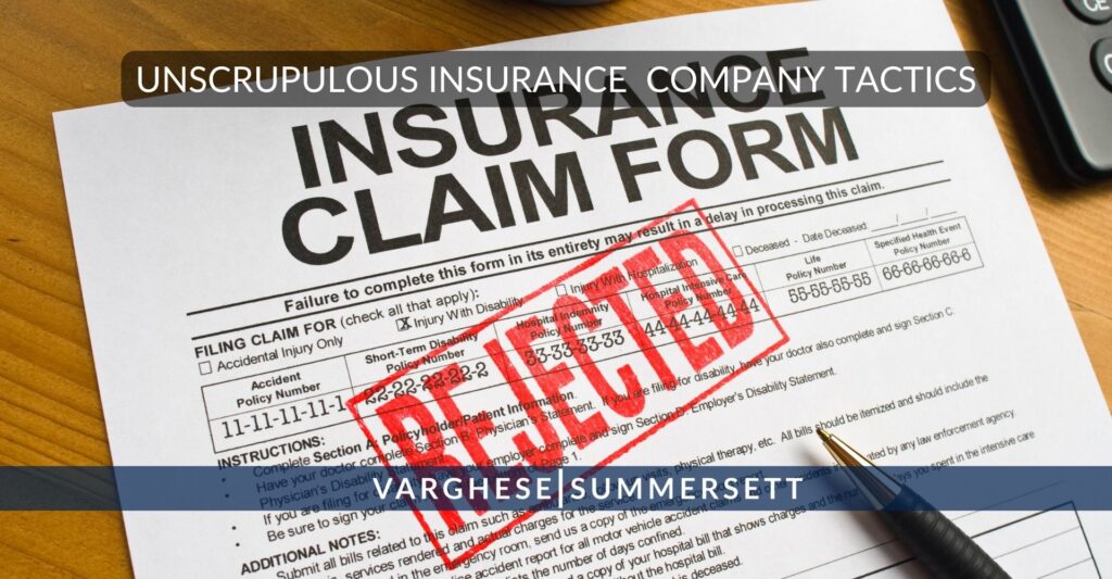 insurance company tactics