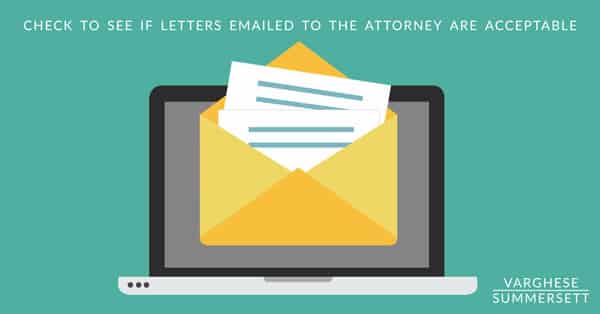 letters to the judge