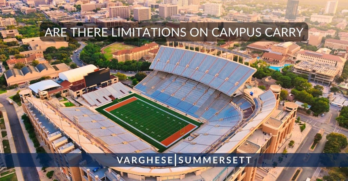 limitations on campus carry in texas