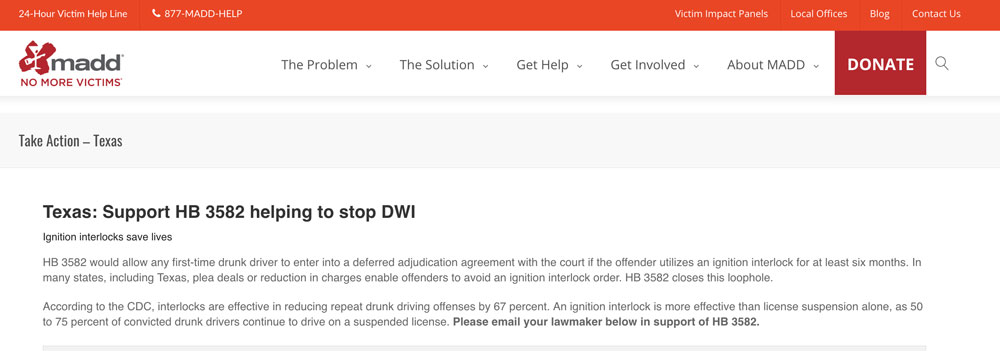 madd supports deferred DWI