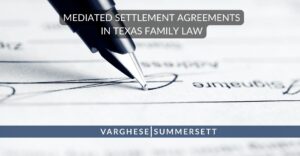 mediation settlement agreements