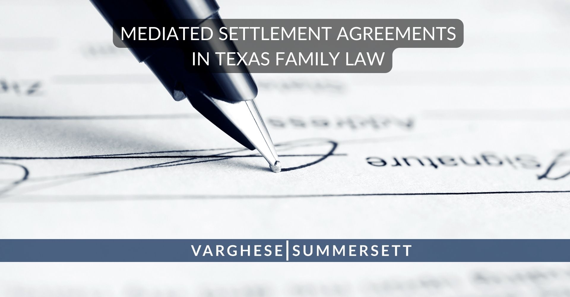 mediation settlement agreements