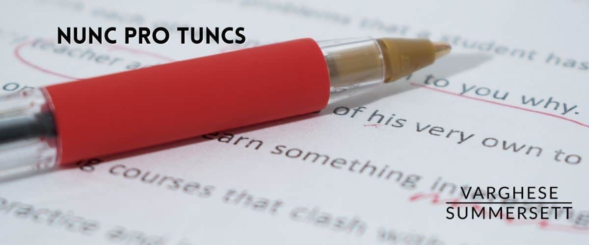 nunc-pro-tunc