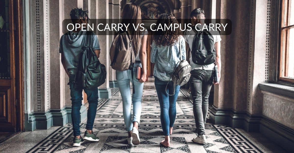 open carry vs campus carry in texas