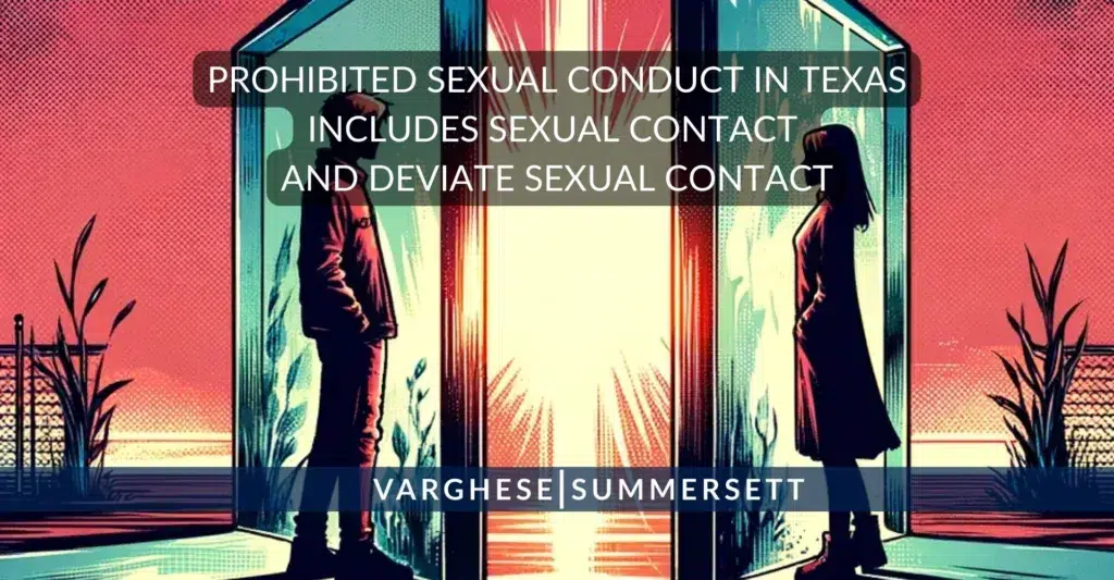 prohibited sexual conduct includes sexual conduct
