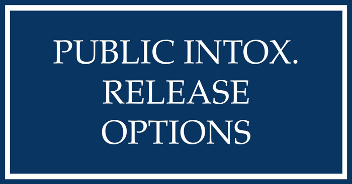 public intox release options