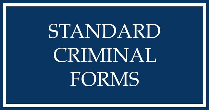 standard criminal forms