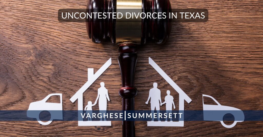 uncontested divorce in texas