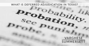 What is deferred adjudication DFAJ
