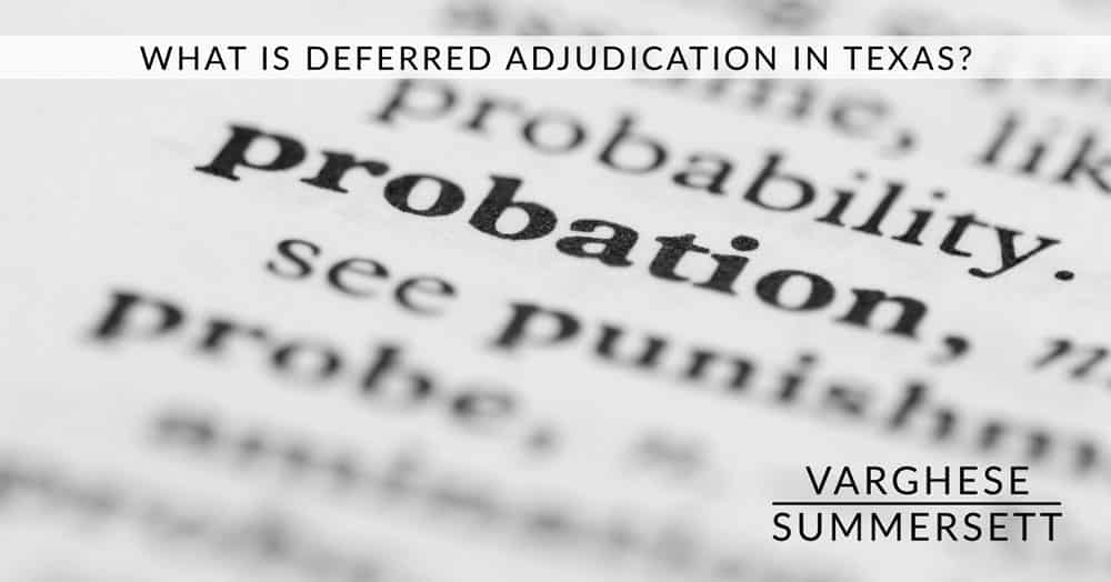 What is deferred adjudication DFAJ