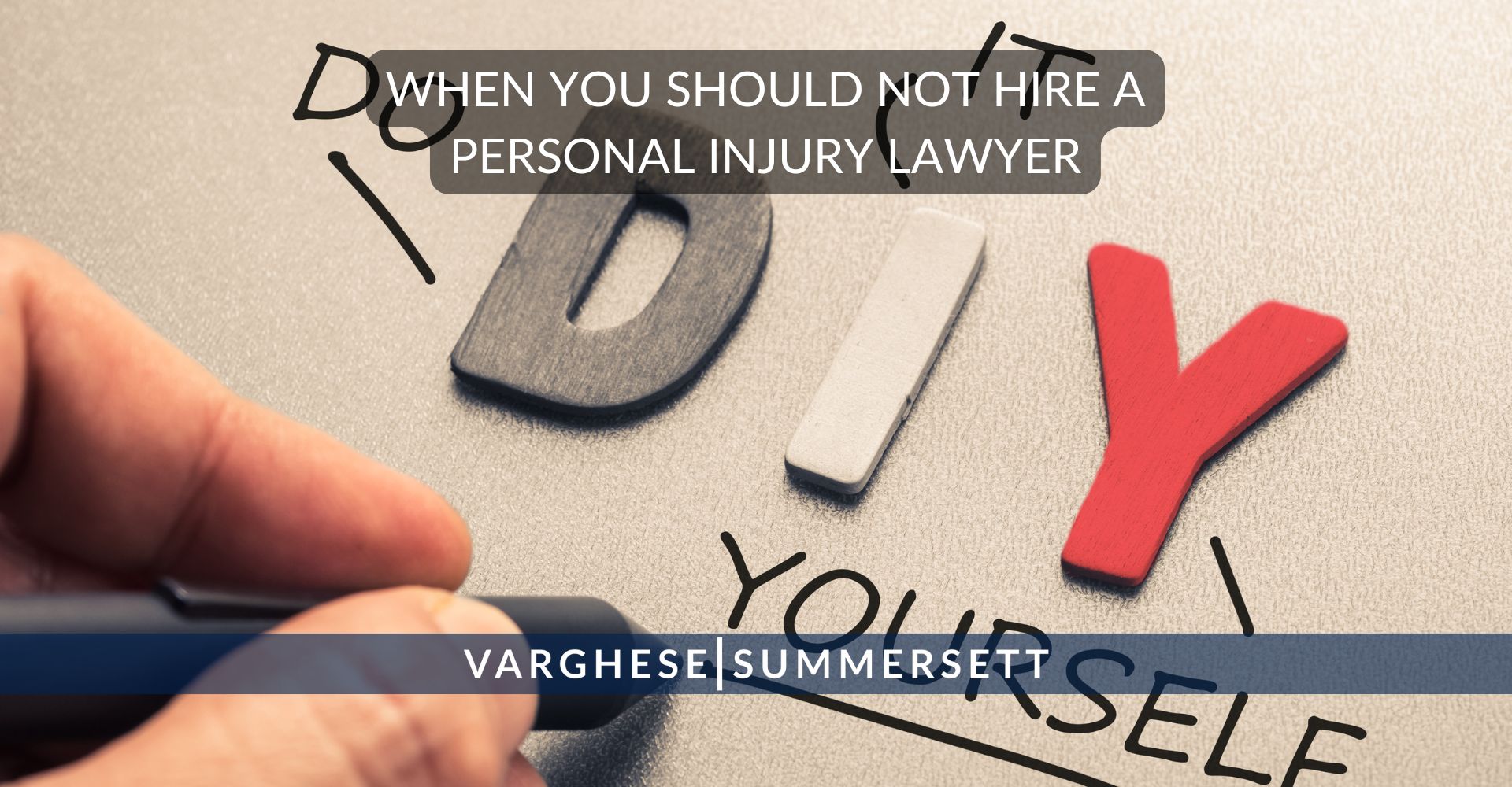 when should you not hire a personal injury lawyer